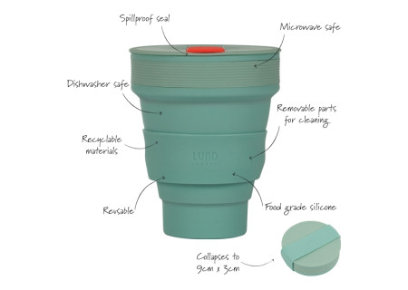 Collapsible Cup 350ml mint 