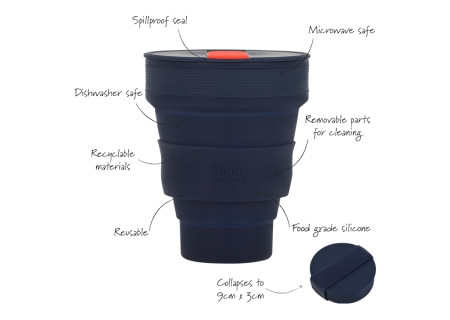 Collapsible Cup 350ml indigo