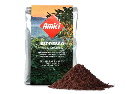 250g de café moulu pour Espresso, torréfaction foncée