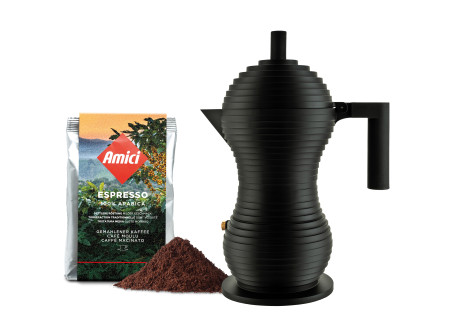 Moka Pulcina schwarz 6 Tassen