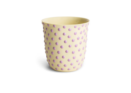 Tasse Gong gelb lila